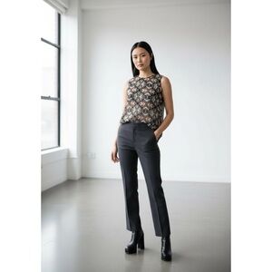 Anthropologie Meadow Rue Geometric Patterned Velvet Sleeveless Top